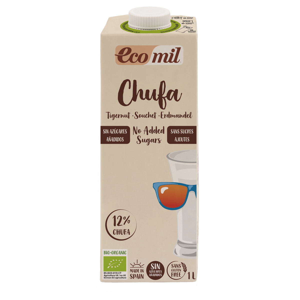 Ecomil boisson au souchet sans sucres ajoutés Bio 1 L