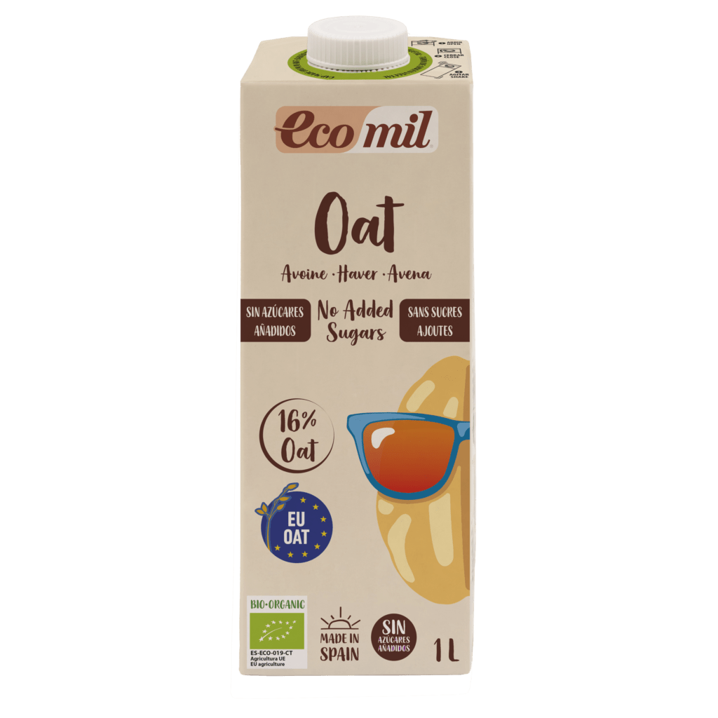 Ecomil Boisson à l’avoine sans sucres ajoutés Bio 1 L