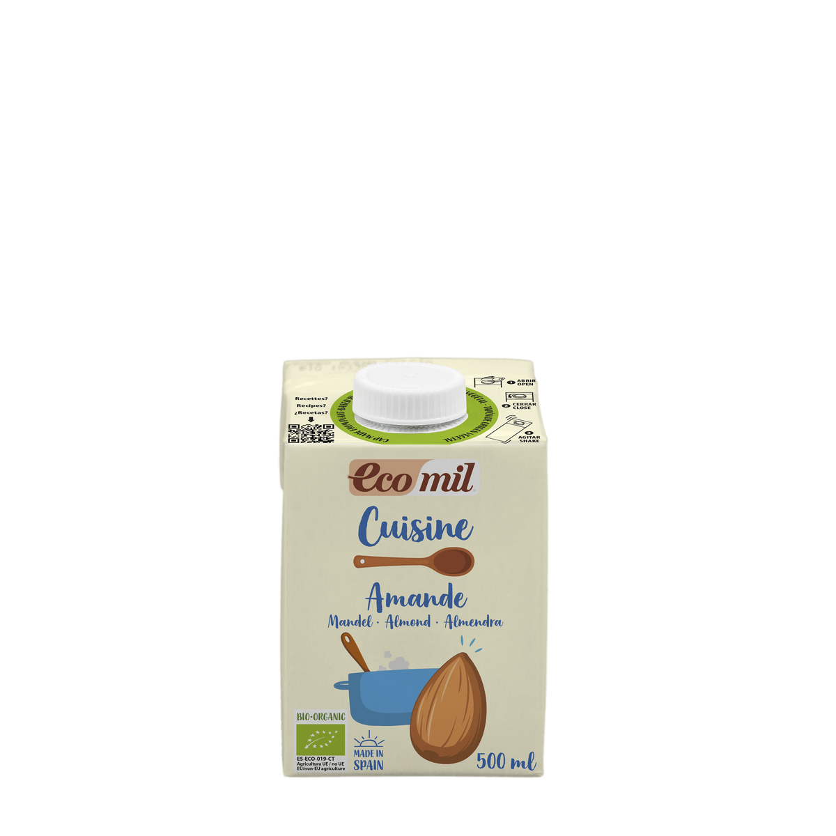 Ecomil Cuisine amande Bio 500 ml