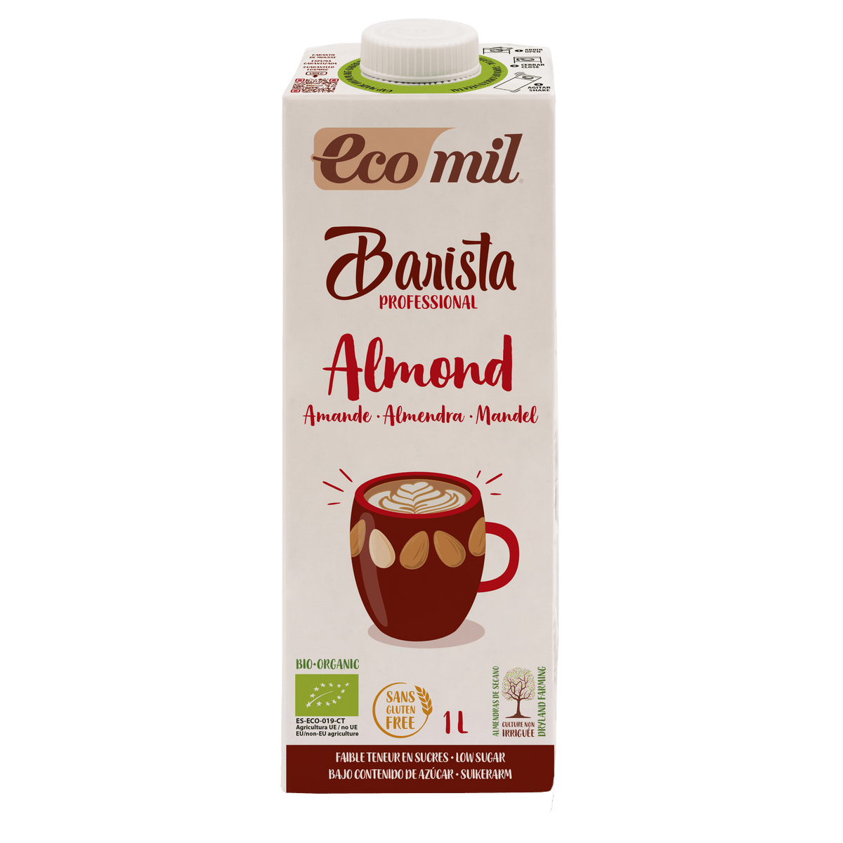 Ecomil lait d’amande Barista Bio 1 L