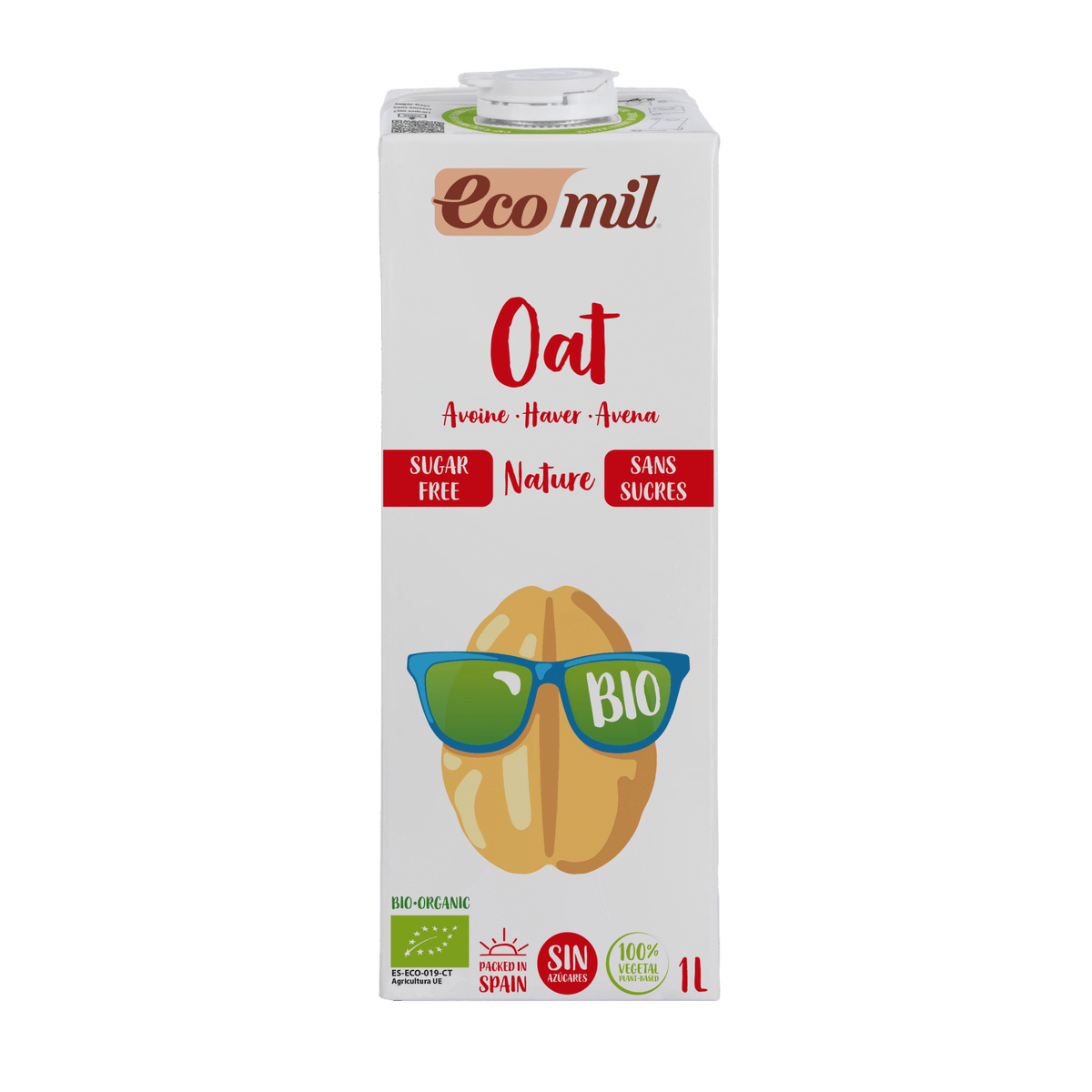 Ecomil Avoine Sans Sucre Bio 1 L