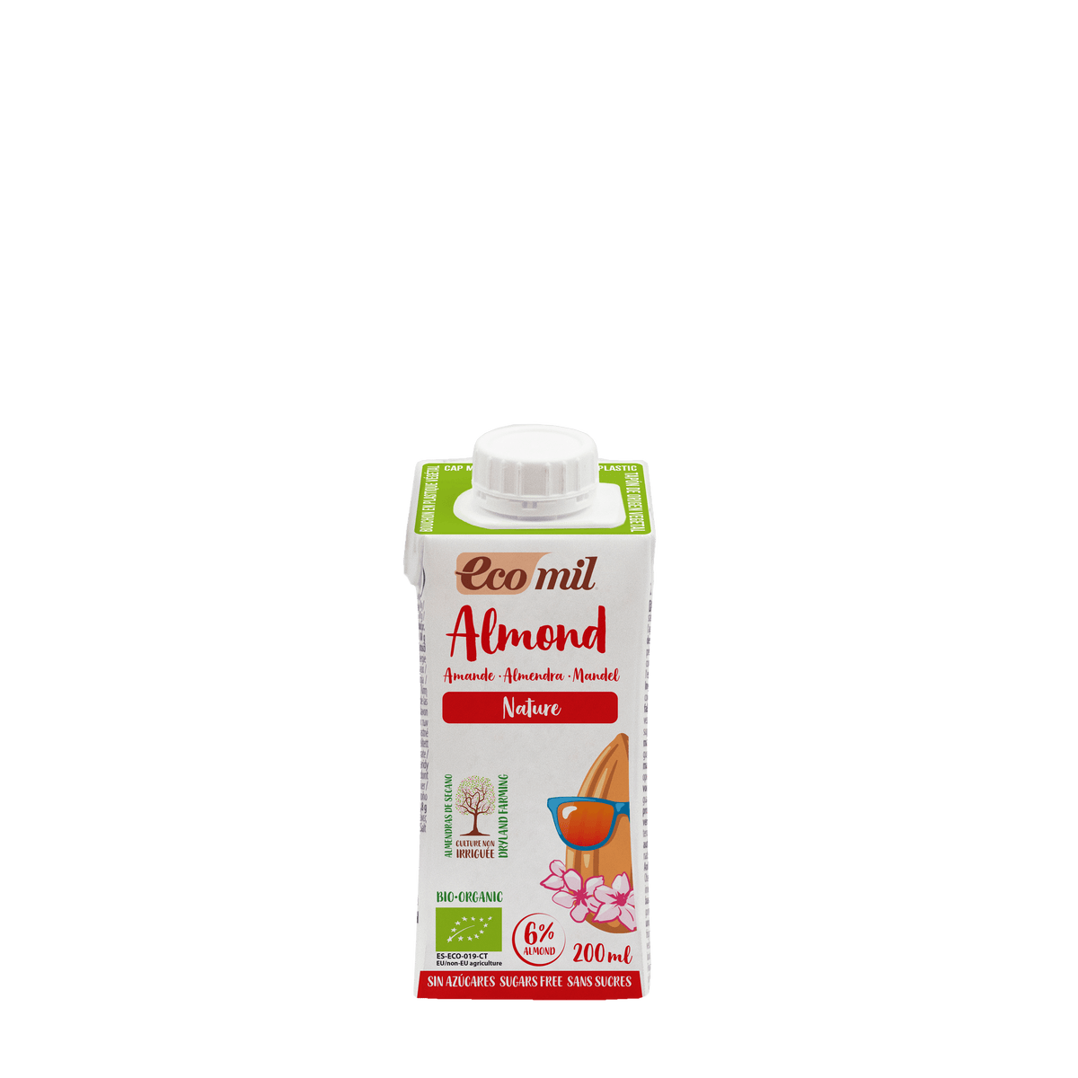 Ecomil Lait d’amande sans sucres Bio 200 ml