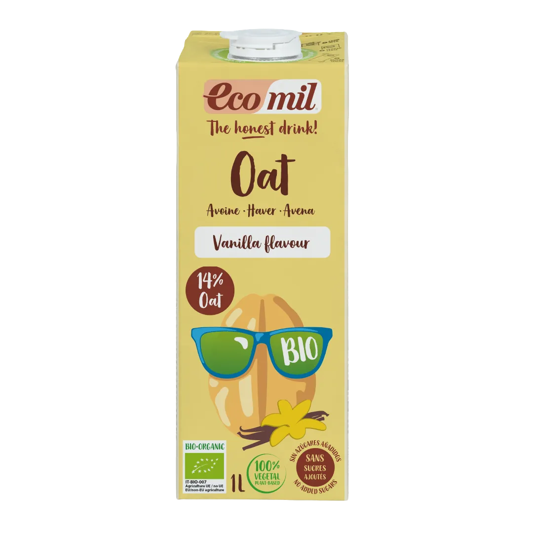 Ecomil Avoine à la vanille Bio sans sucres ajoutés 1 L