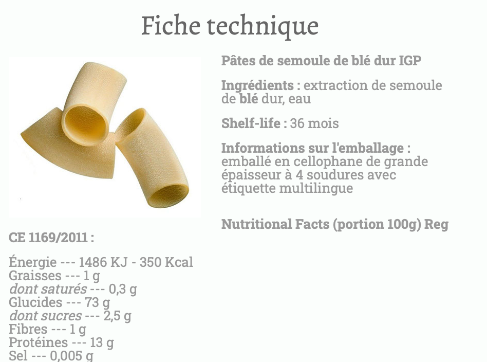 Pâte Il Vecchio Pastificio Di Gragnano - Fusilloni - 500g