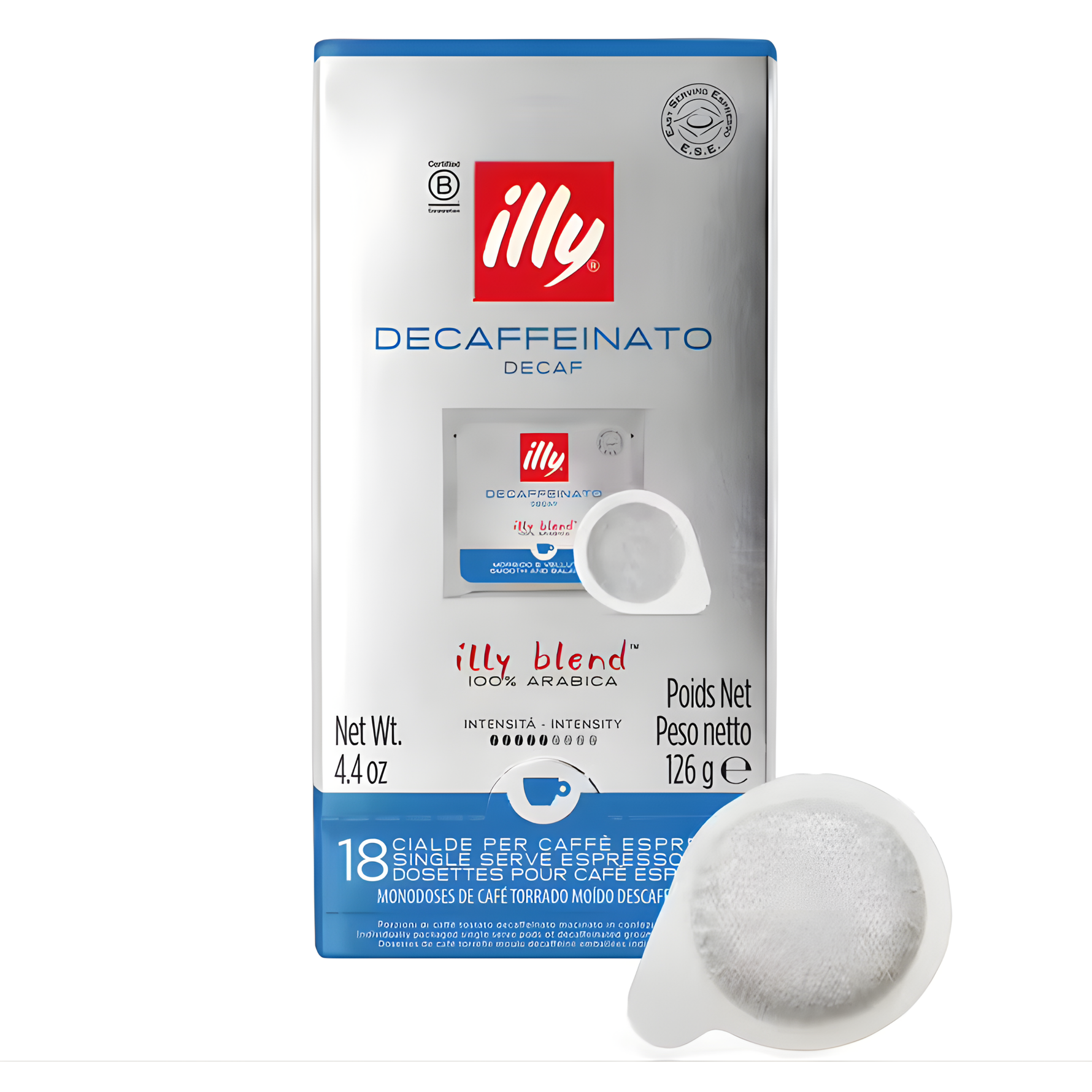Café Illy Décaféiné - 18 Dosettes