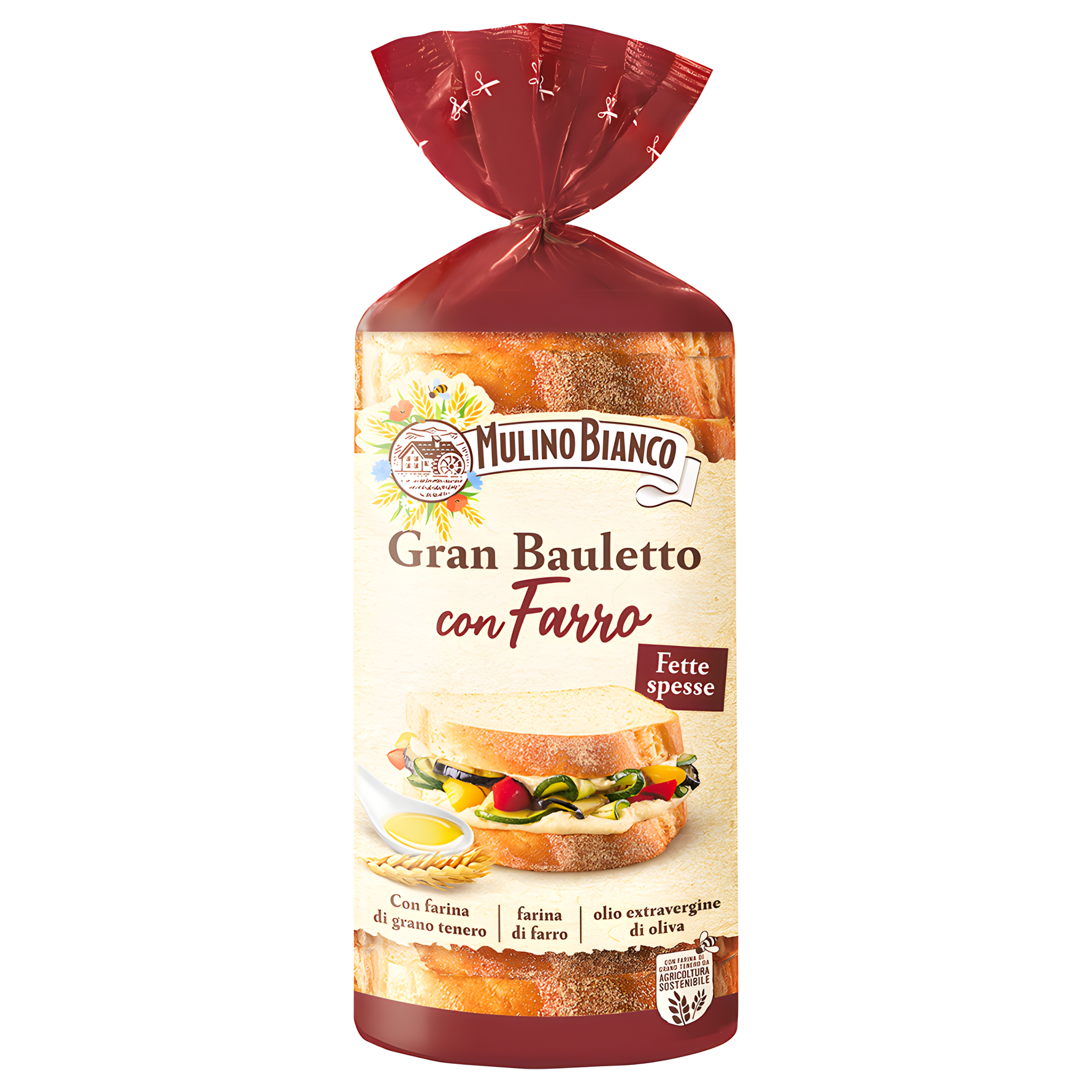 Pain de Mie Mulino Bianco au Farro (blé & épeautre) - 500gr
