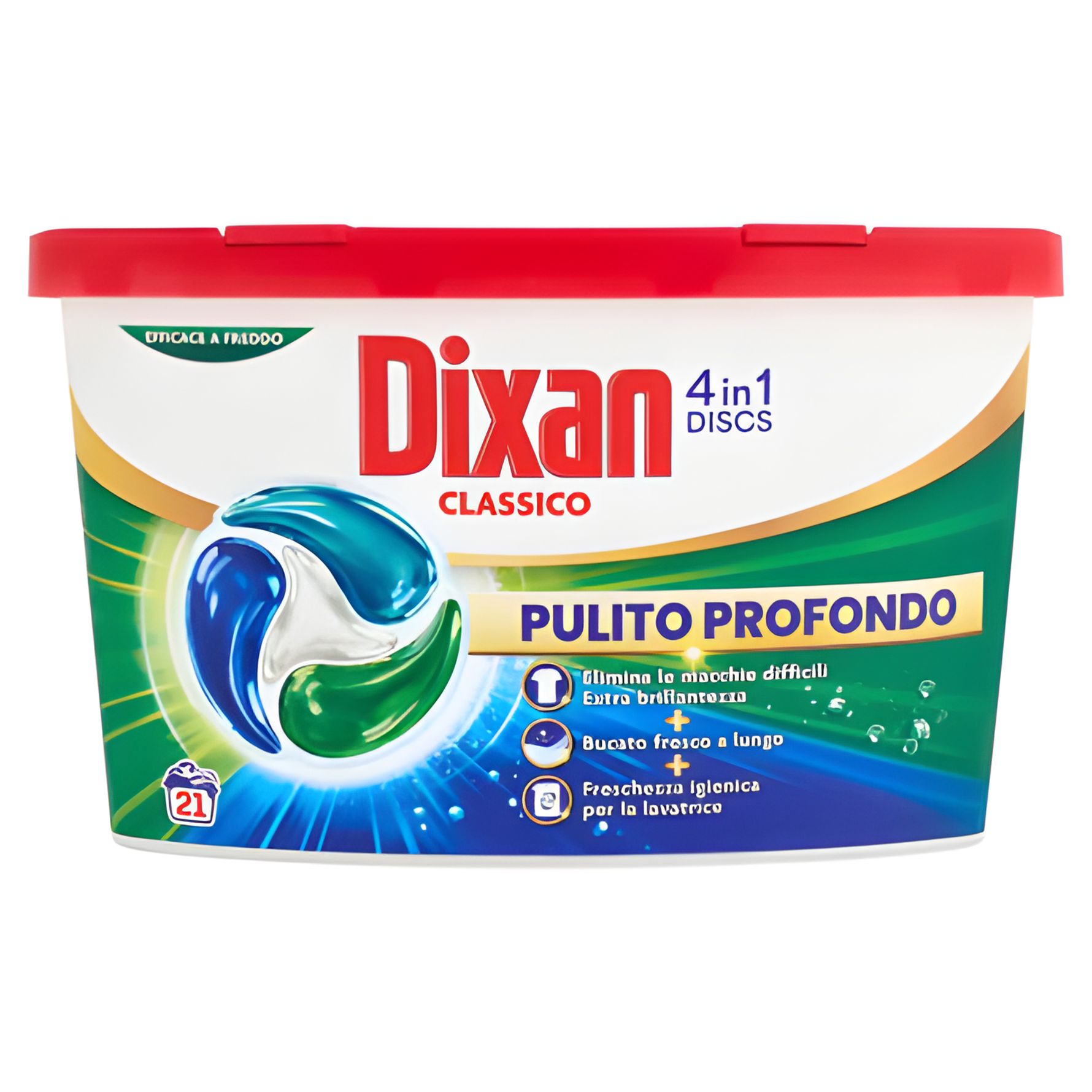 Dixan Discs Lessive Classique pour Machine à laver Dixan - 21 Lavages