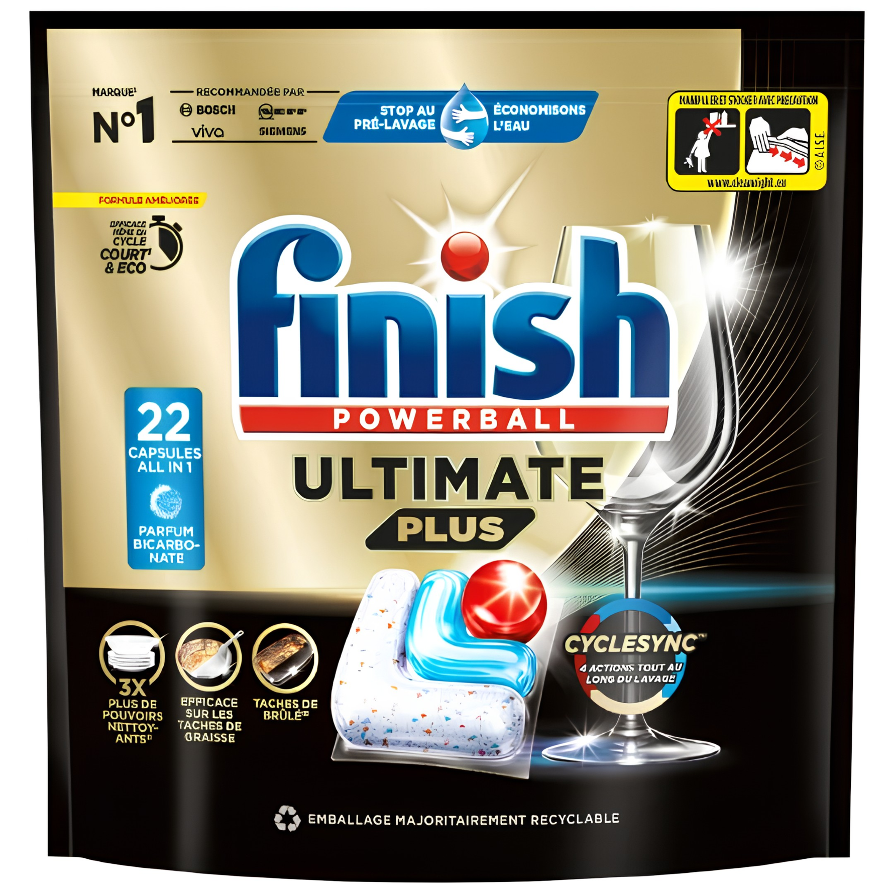 Tablettes Lave-Vaisselle Finish Ultimate Plus - 22 tablettes