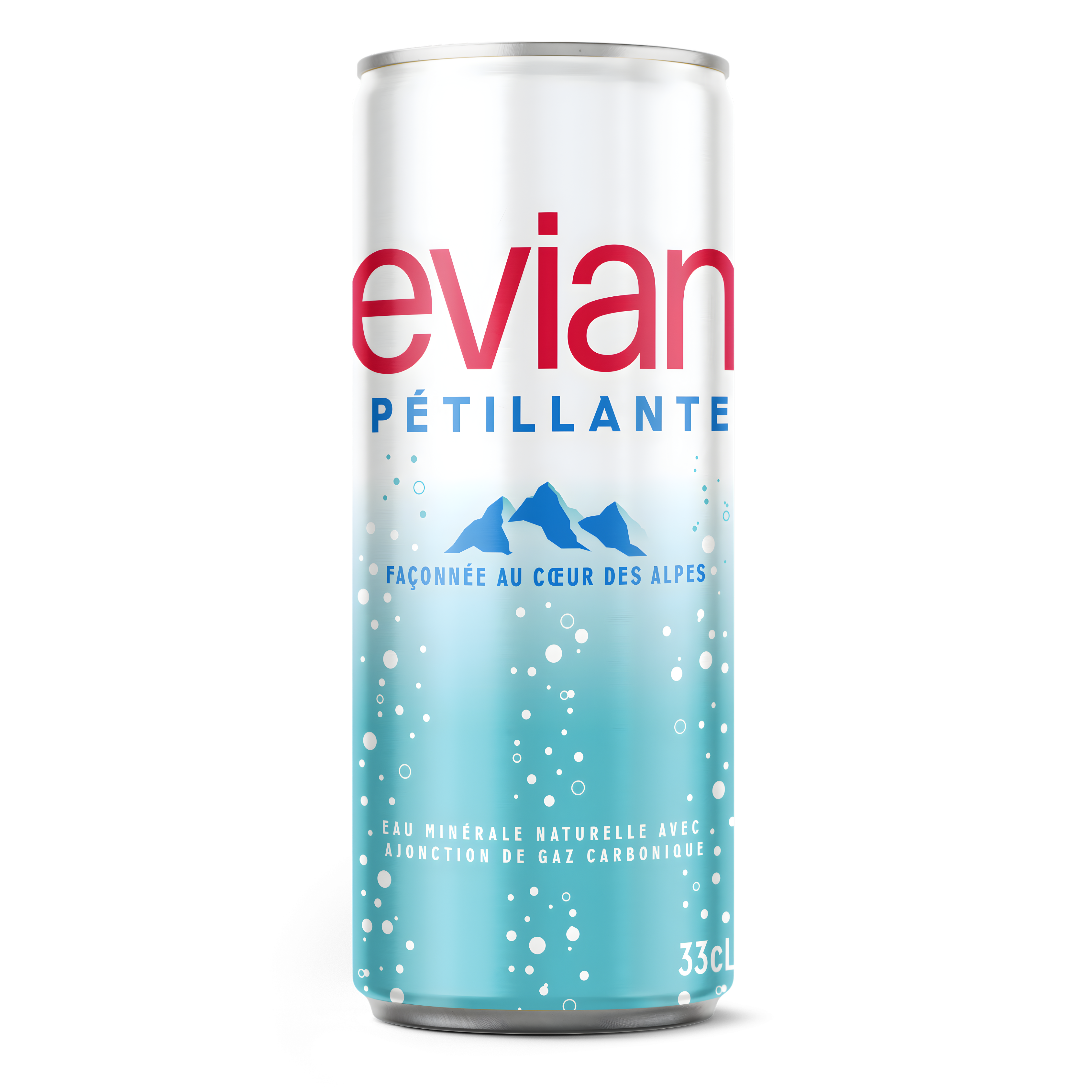 Evian canette pétillante - 33cl