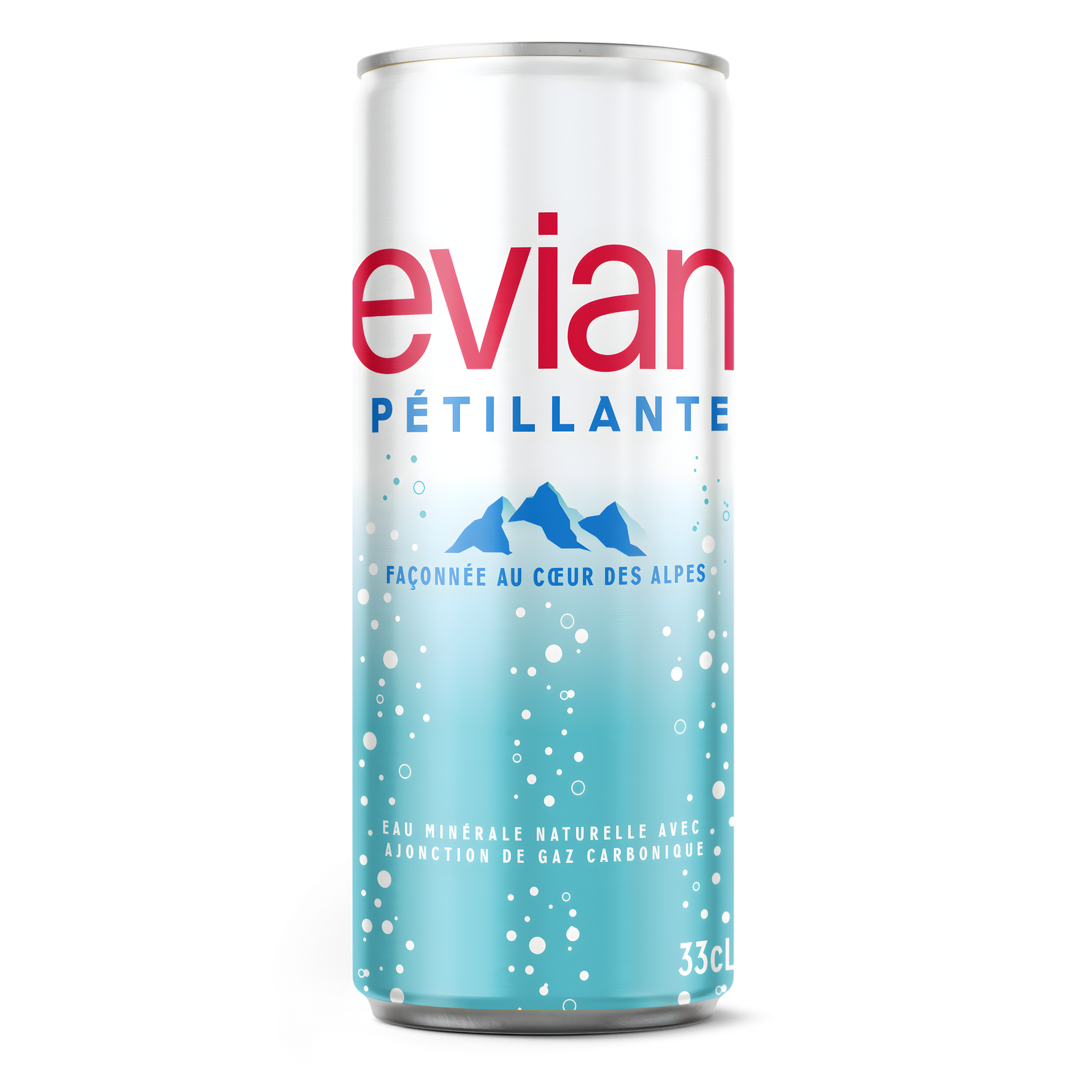 Evian canette pétillante - 33cl
