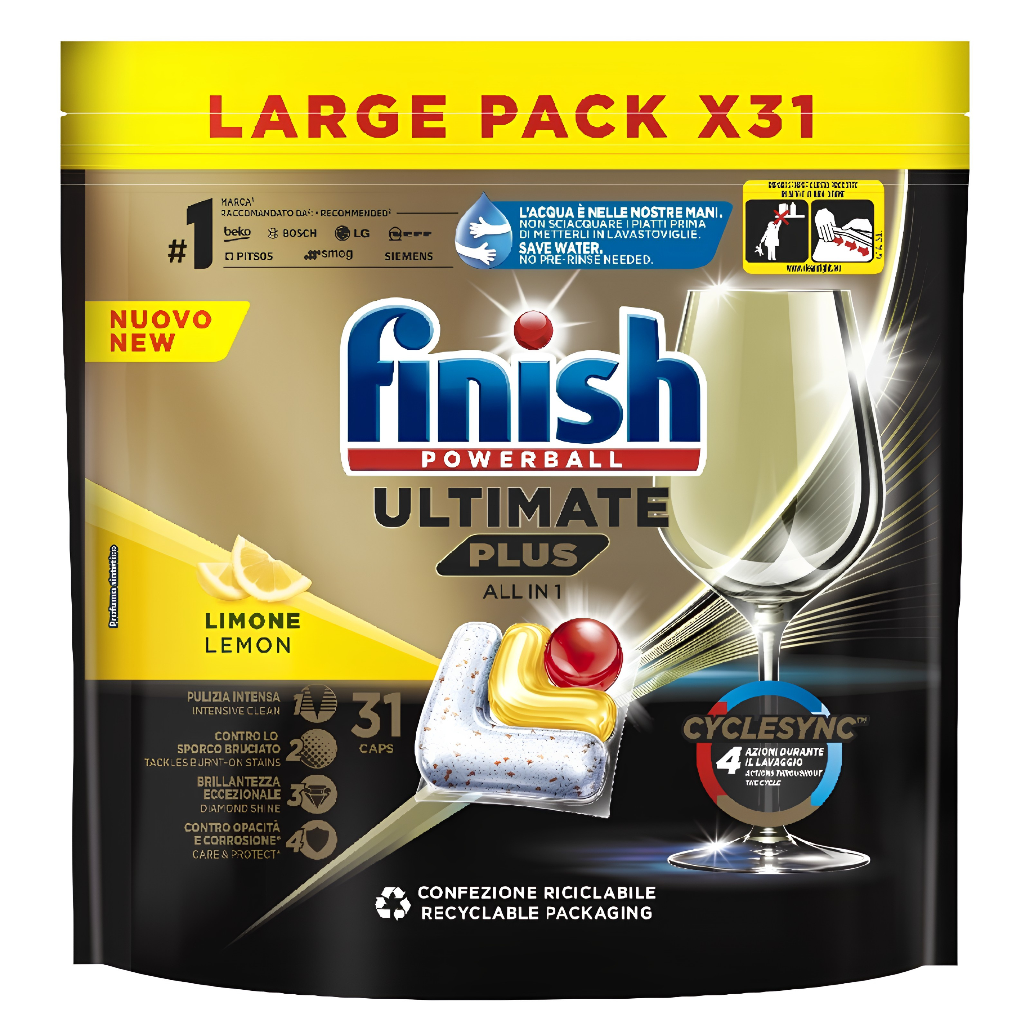 Tablettes Lave-Vaisselle Finish ultimate plus - 31 Tablettes