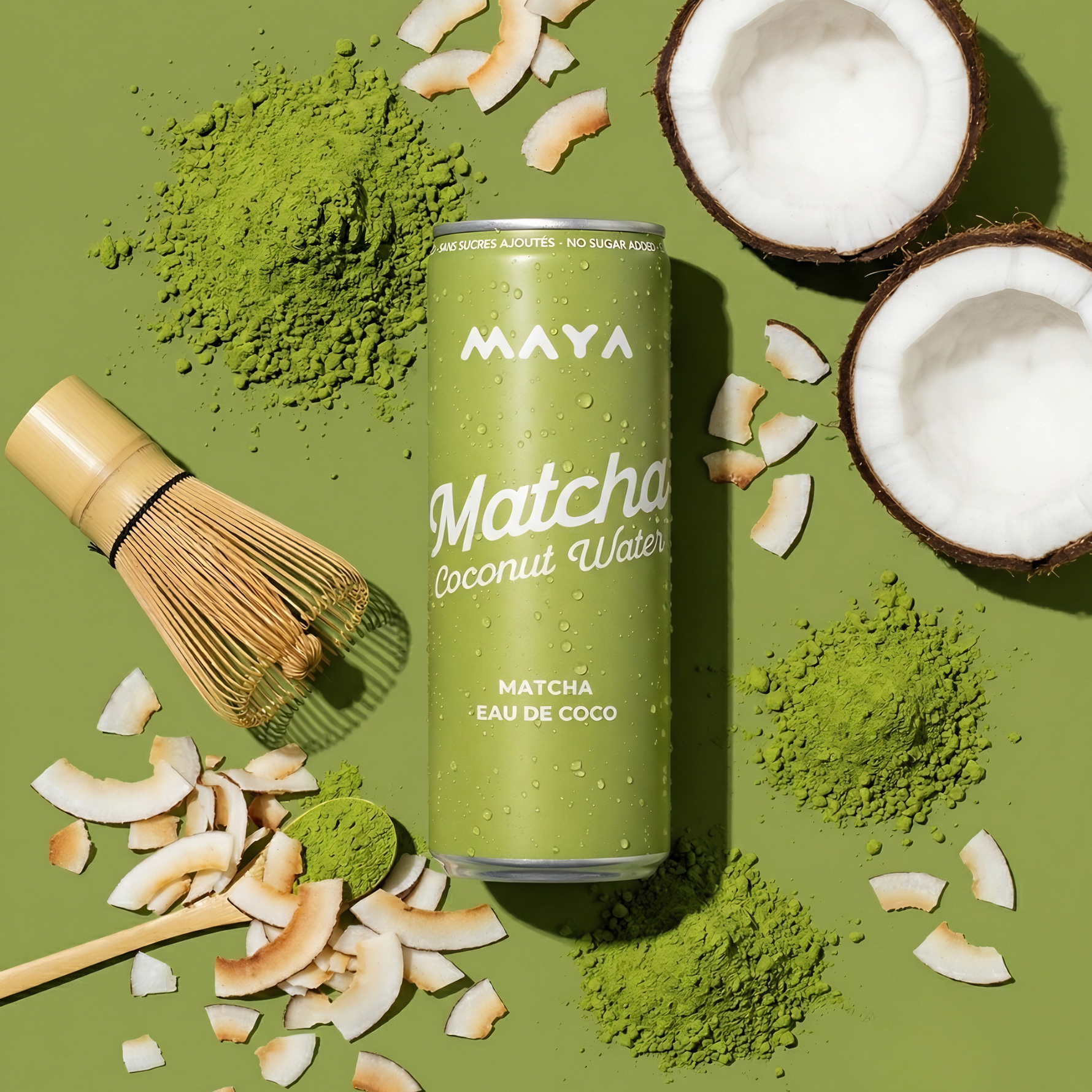 MAYA - Eau de coco au Matcha 330ml x 24