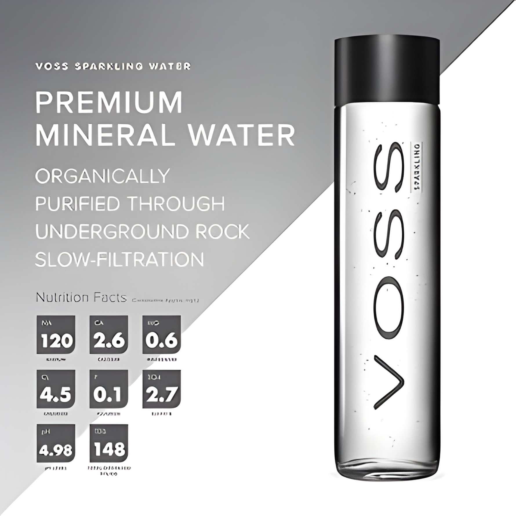 Voss Sparkling VP 80cl x 12