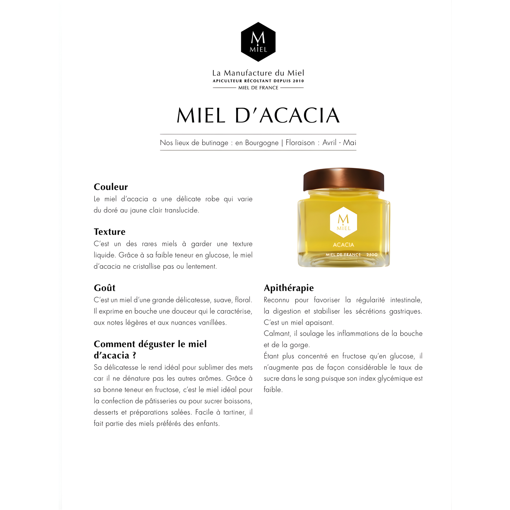 Miel d’Acacia - 400g