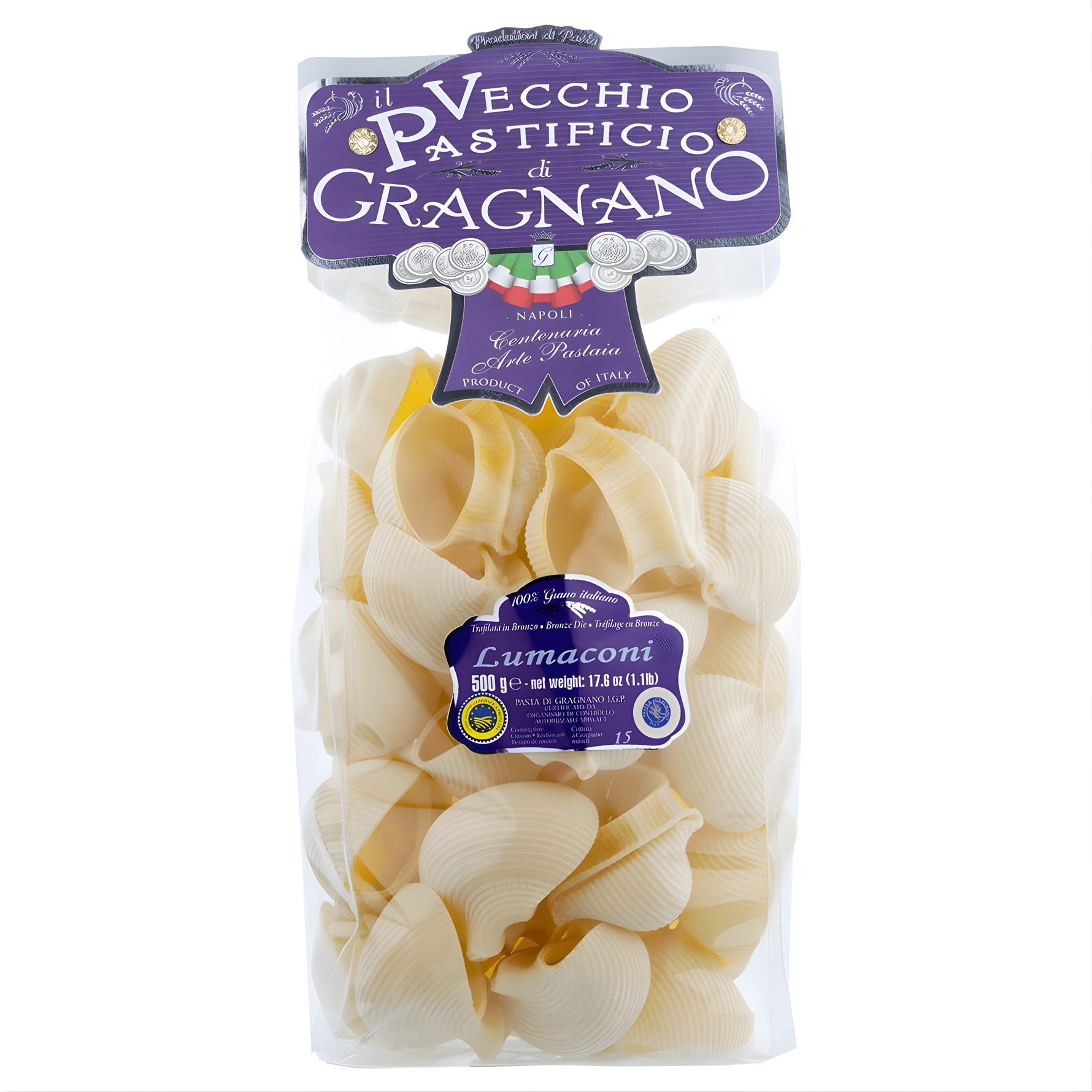 Pâte Il Vecchio Pastificio Di Gragnano - Lumaconi - 500g